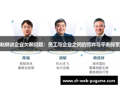 赵鹏谈企业欠薪问题：员工与企业之间的博弈与平衡探索